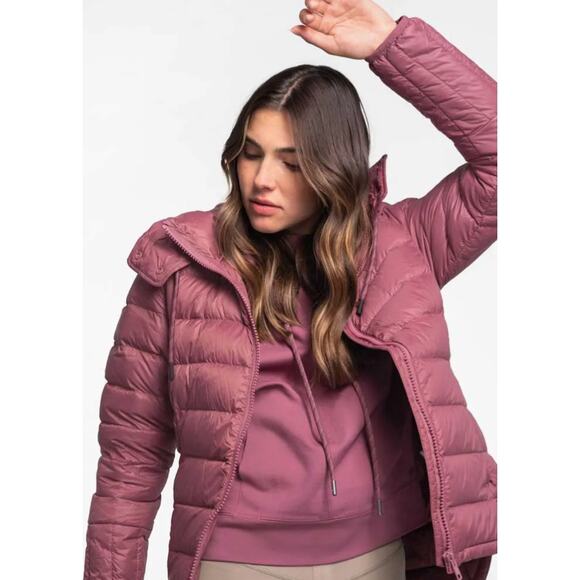 (XS) $170 Lolë La Emeline Jacket Maroon Down Puffer - Picture 6 of 11